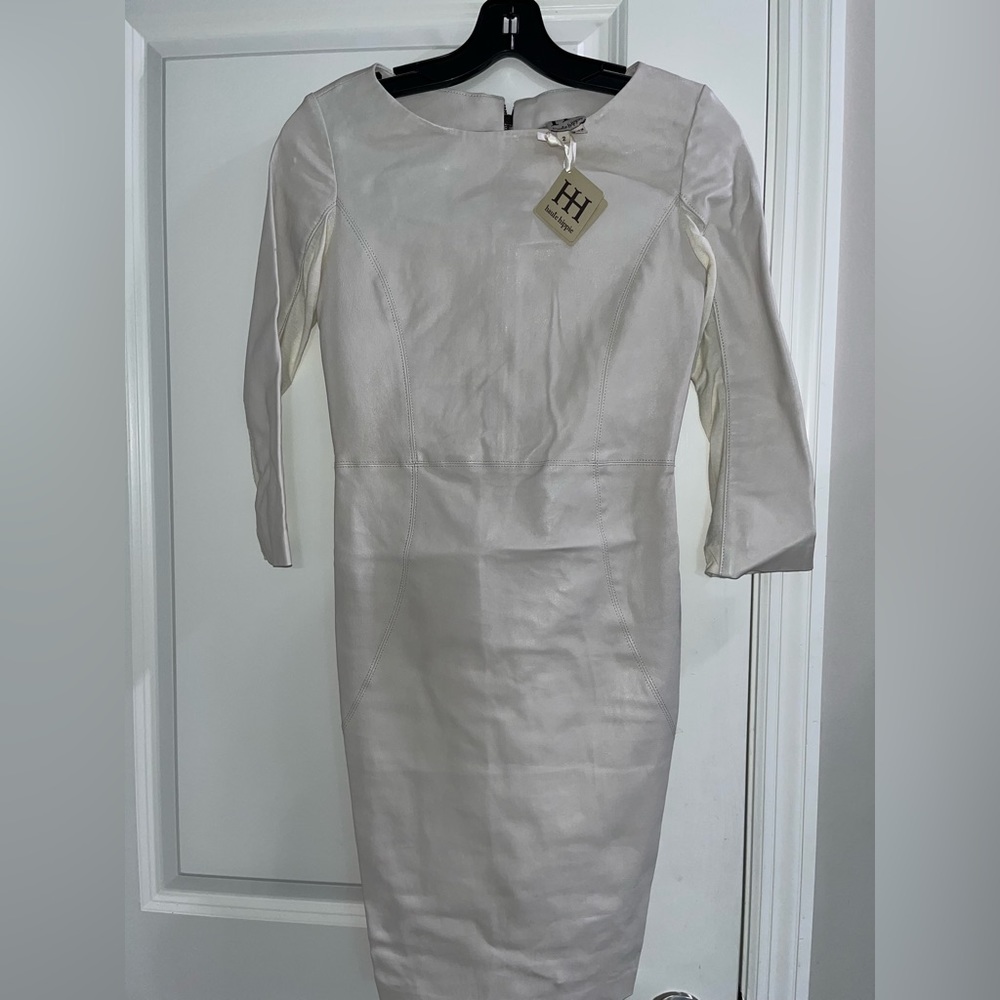 NWT Haute hippie 100% lamb skin leather dress